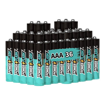 AAA Alkaline Power Flash Batteries (36-Pack), 1.5V Long-Lasting Triple A Batteries