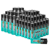 AAA Alkaline Batteries (66-Pack), 1.5V Triple A Batteries - Power Flash